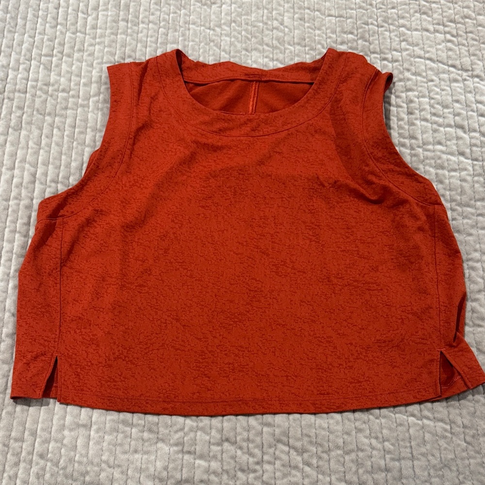Lululemon Athletica Burnt Orange Tank Top